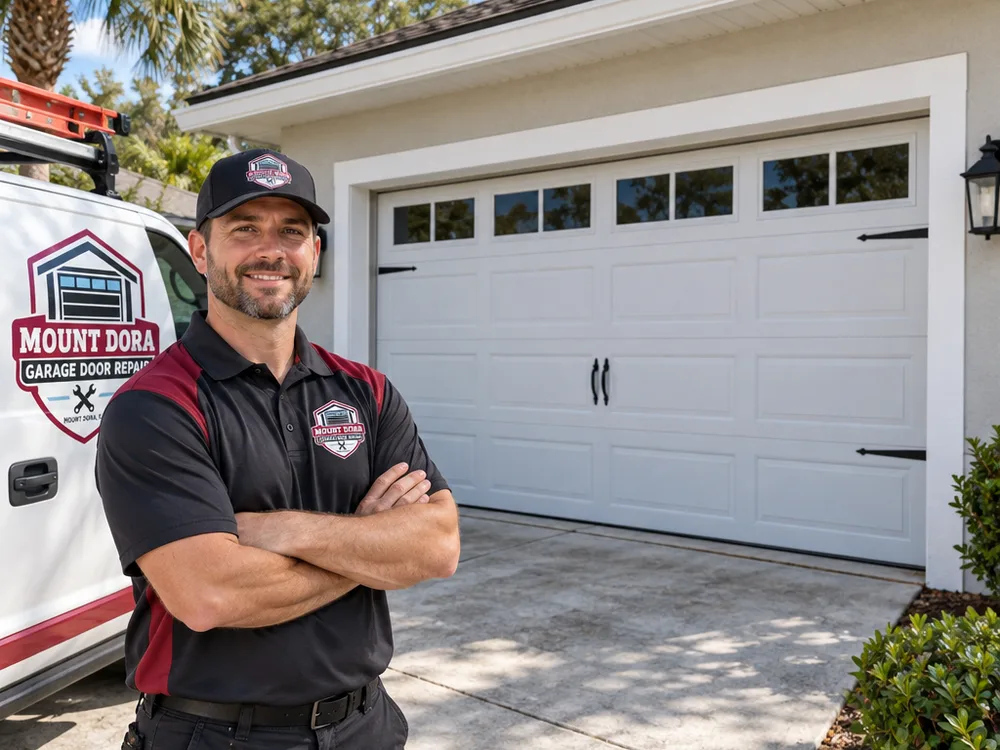 Interior garage door track with properly spaced bolts and correctly seated rollers